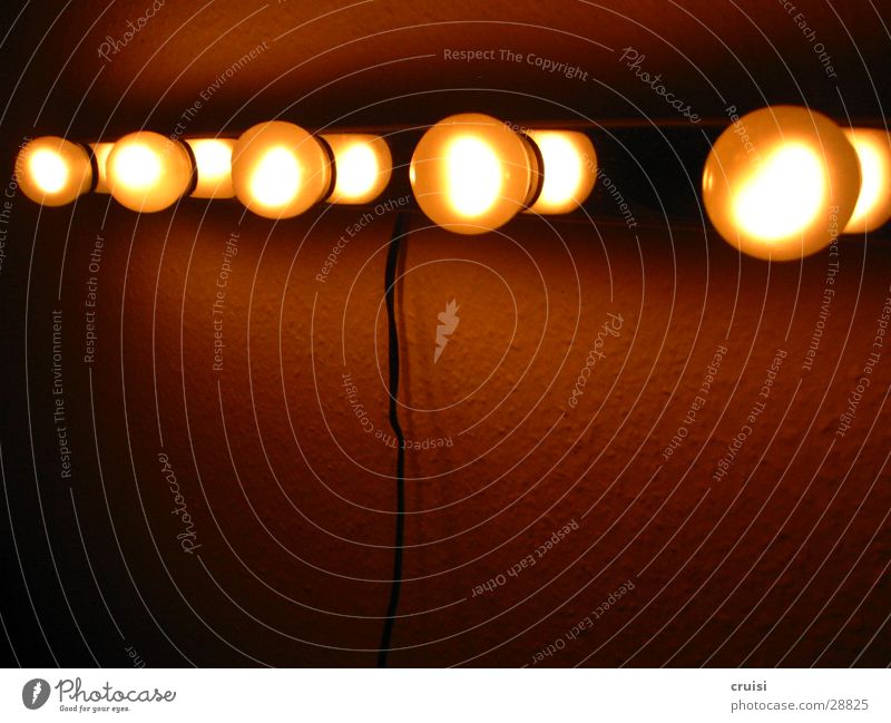 light chain Lamp Light Electric bulb Hot Living or residing Light (Natural Phenomenon) dimmers Row