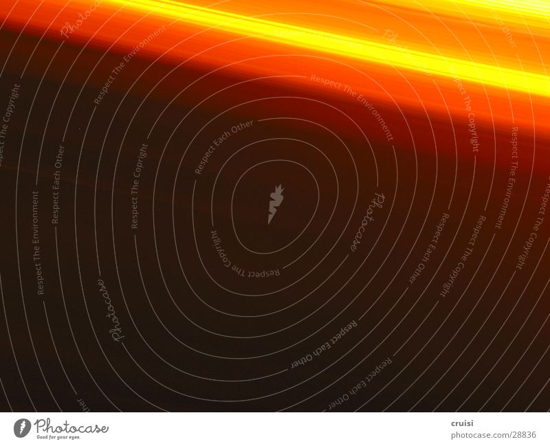 Play of light Light Tunnel Speed Blur Black Lamp Obscure Orange Colour