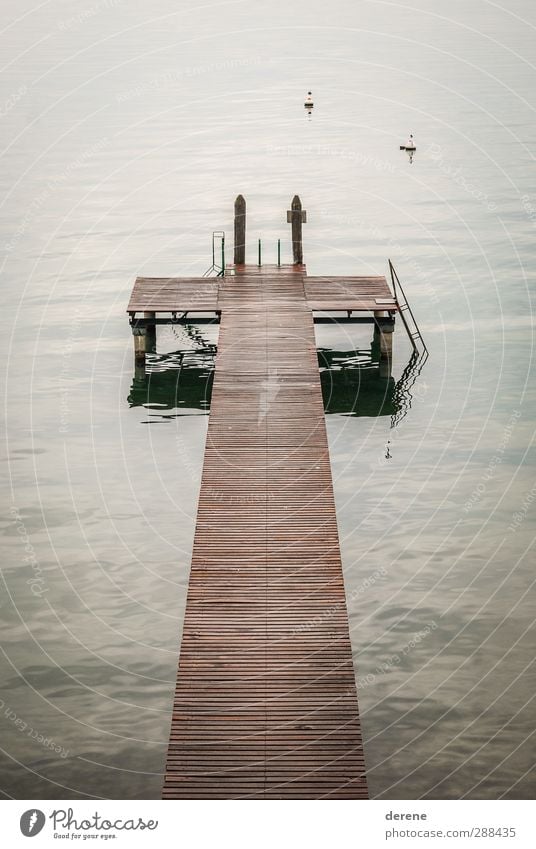 footbridge Calm Tourism Ocean Waves Environment Nature Water Coast Lakeside Pond Boating trip Harbour To enjoy Dream Simple Far-off places Brown Gray Emotions