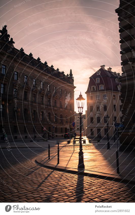 #A# Dresden Spring III Art Esthetic Culture Manmade landscape Cultural monument Cultural center Lantern Capital city Saxony Old town Romance Idyll Colour photo