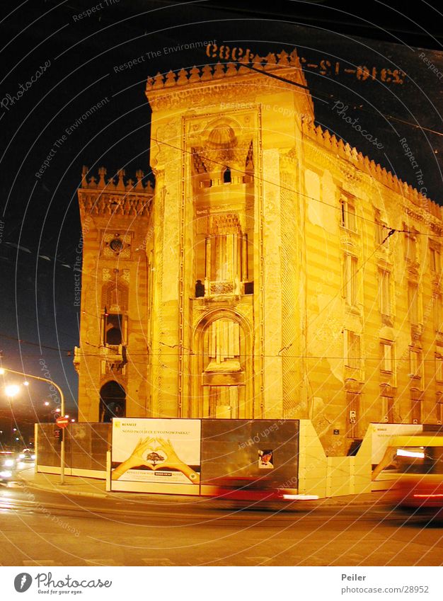 National Library Sarajevo 2 Night shot Dusk Building Architecture Orange