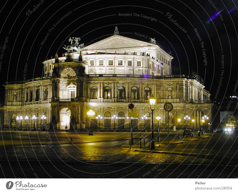 Semper Opera at Night (Dresden) Building Night shot Architecture