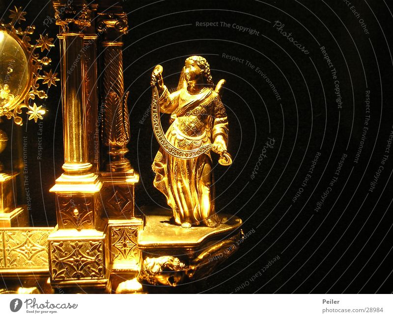 Engerla flying... Glittering Angel Historic Gold Lamp Religion and faith Güldern