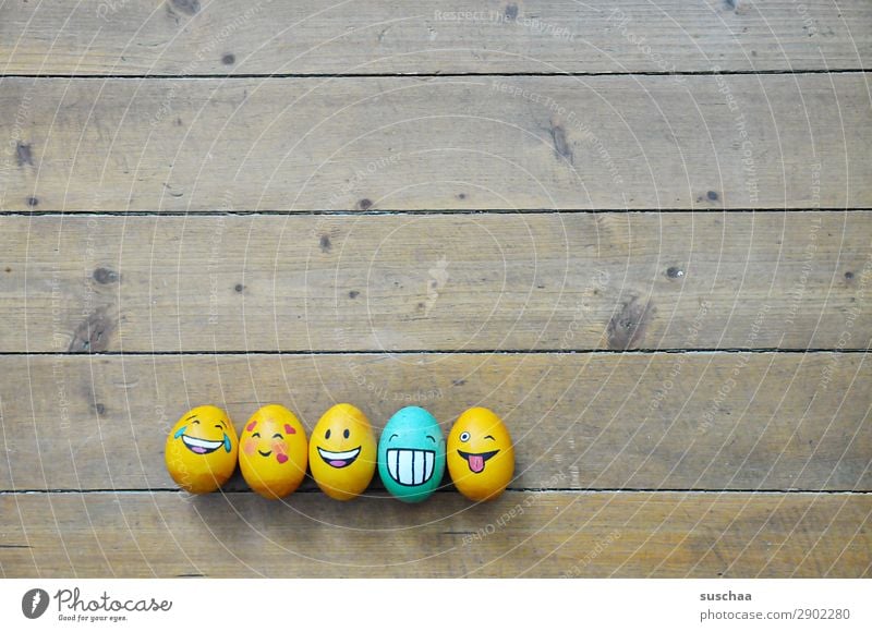 egg family IV Egg Easter egg Painted Art Tradition Feasts & Celebrations Smiley Laughter Joke Humor Funny Joy Face Clique Absurdity Wood Flower Spring