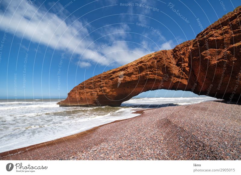 bridging day Vacation & Travel Tourism Trip Far-off places Summer vacation Sun Beach vacation Sky Beautiful weather Coast Ocean Atlantic Ocean Morocco Africa