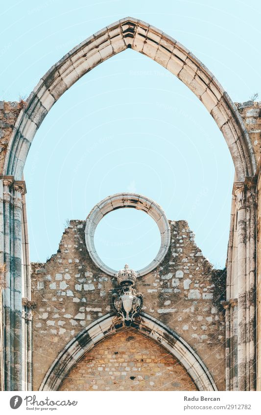 Convent Of Our Lady Of Mount Carmel (Convento da Ordem do Carmo) Is A Gothic Roman Catholic Church Built In 1393 In Lisbon City Of Portugal carmo igreja