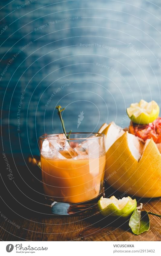 Citrus juice in a glass Food Fruit Orange Nutrition Breakfast Organic produce Vegetarian diet Beverage Juice Glass Style Design Healthy Eating