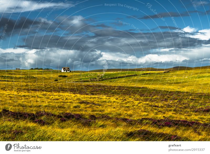 Lonesome Farmhouse At The Village Brae Of Achnahaird Near Achnahaird Beach in Scotland abandoned accommodation achnahaird beach agriculture alone apartment