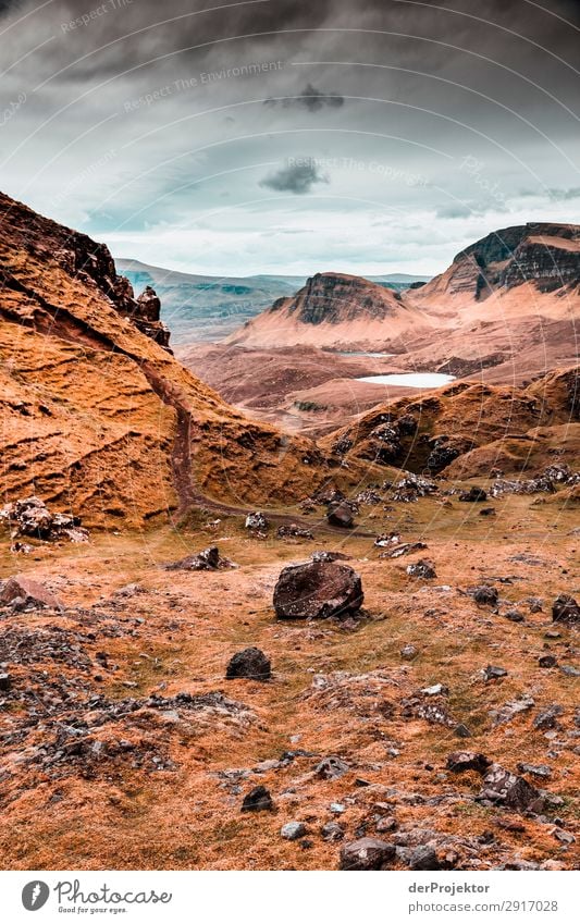 Hike across the Isle of Skye XIX Panorama (View) Lake coast Lakeside Landscape Rock Bay Beautiful weather Summer Animal Plant Waves Environmental protection