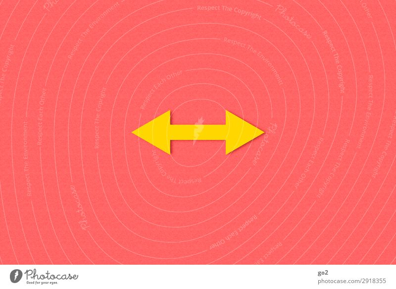 Left or right Sign Signs and labeling Signage Warning sign Arrow Esthetic Simple Contentment Communicate Competition Problem solving Planning Argument Divide