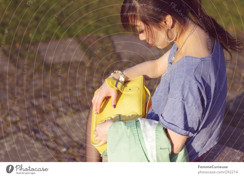 In the warming evening sun. Feminine Young woman Youth (Young adults) 1 Human being 18 - 30 years Adults Contentment Joie de vivre (Vitality) Nature Asians