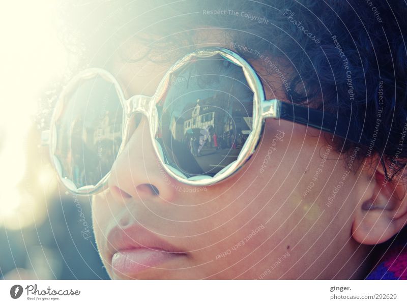 Carnival sunshine :) (boy with flashy sunglasses in carnival) Joy Leisure and hobbies Entertainment Feasts & Celebrations Looking Sunbeam Sunglasses Eyeglasses