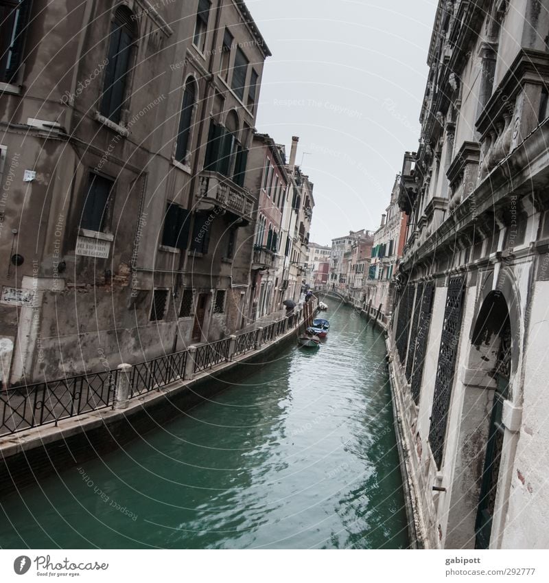 canalic Water Venice Port City Downtown House (Residential Structure) Facade Traffic infrastructure Watercraft Channel Gloomy Town Gray Tilt Waterway Turquoise