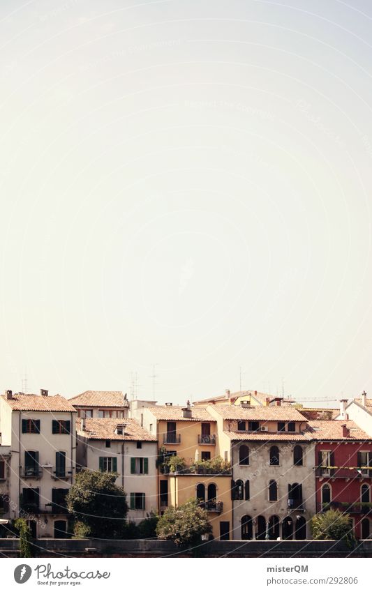 Verona's house. Art Esthetic Mediterranean House (Residential Structure) Housefront Facade Dreamily Italy Historic Old Colour photo Subdued colour Exterior shot