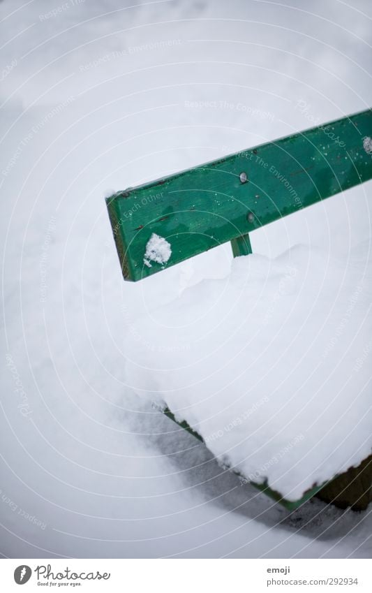 bench = seating Environment Nature Winter Snow Park Bench Cold White Colour photo Exterior shot Deserted Copy Space top Day