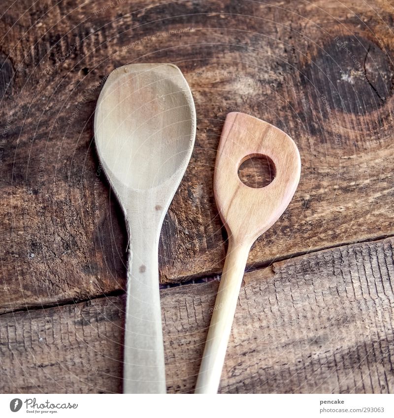 HOT LOVE | matter of taste Spoon Wooden spoon Fluid Delicious Warmth To enjoy Idyll Uniqueness Arrangement Pure Quality Value Attachment Love In pairs Stir