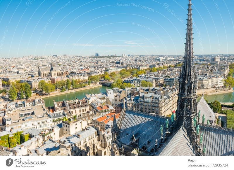 Paris cityscape with aerial architecture Beautiful Leisure and hobbies Vacation & Travel Tourism Trip Adventure Far-off places Sightseeing City trip Attic