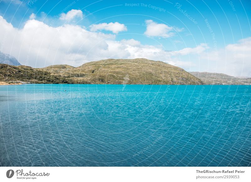 Turquoise lake in Torres del Paine National Park Environment Nature Landscape Brown Sky Clouds Water Beach Vantage point Relaxation Calm Wind