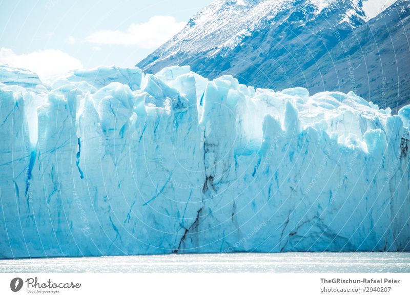 Perito Moreno Glacier Environment Nature Landscape Blue White Argentina South America Patagonia Ice Snow Mountain To break (something) Crack & Rip & Tear