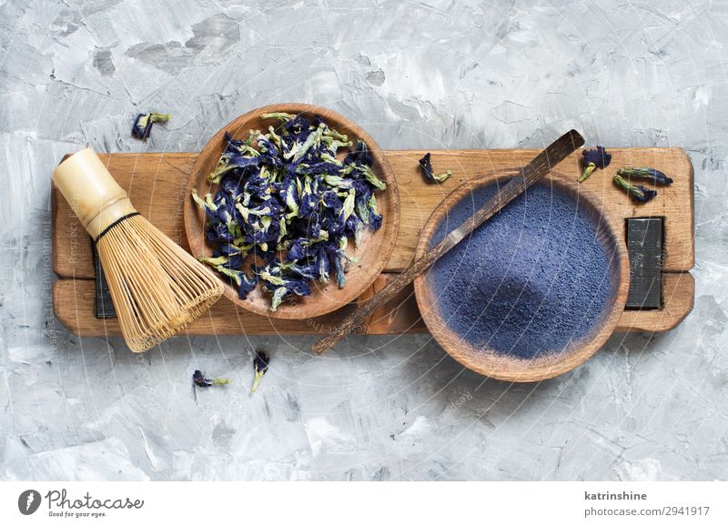 Blue matcha powder Vegetarian diet Tea Flower Natural White Energy blue matcha Beater Word butterfly pea dried flowers Powder antioxidant Dried food healthy