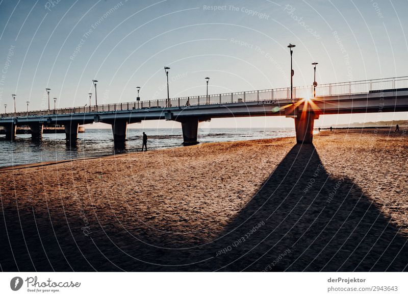 Walking on the beach of Kolberg Blue Baltic Sea Destination Trip Hiking Discover chill relax Architecture destination Travel photography Beach Tourism Sea coast