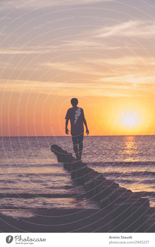 groyne hike Lifestyle Exotic Well-being Contentment Senses Relaxation Calm Vacation & Travel Tourism Adventure Far-off places Freedom Summer vacation Sun Beach