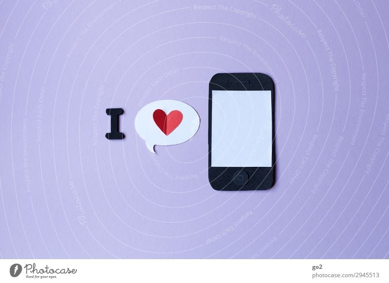 cell phone love Handicraft Cellphone PDA Technology Entertainment electronics Telecommunications Information Technology Internet New Media Sign Heart Society