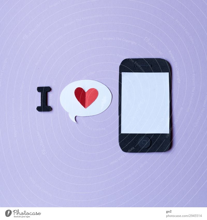 smartphone love Handicraft Cellphone PDA Technology Entertainment electronics Telecommunications Information Technology Internet Paper Sign Heart Society Trade