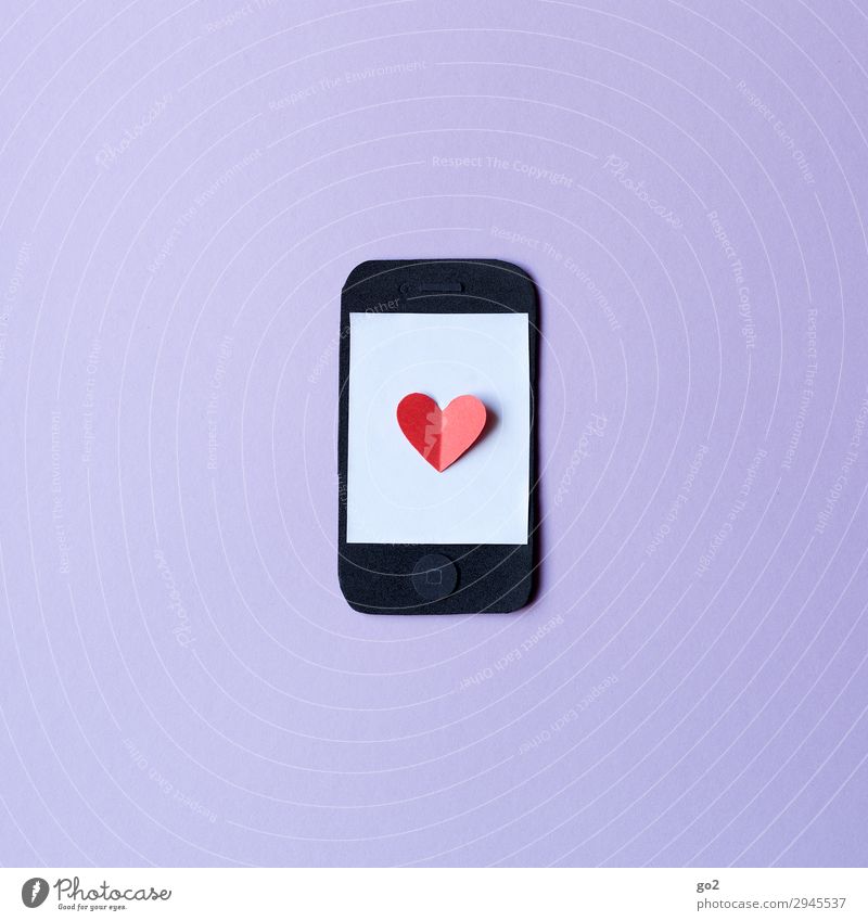 smartphone love Leisure and hobbies Handicraft Cellphone PDA Technology Entertainment electronics Information Technology Internet Sign Heart Advancement