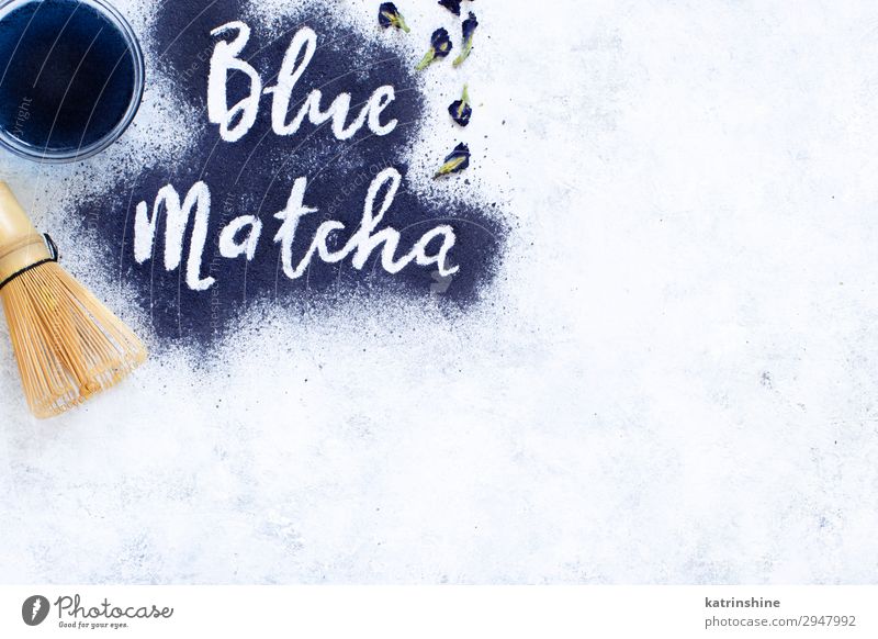 Blue matcha powder Vegetarian diet Tea Flower Natural White Energy blue matcha Beater Word butterfly pea dried flowers Powder antioxidant Dried food healthy