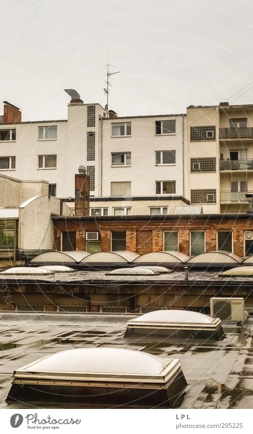 Roofs in Mannheim Germany Europe Town Downtown Populated Overpopulated House (Residential Structure) High-rise Architecture Wall (barrier) Wall (building)