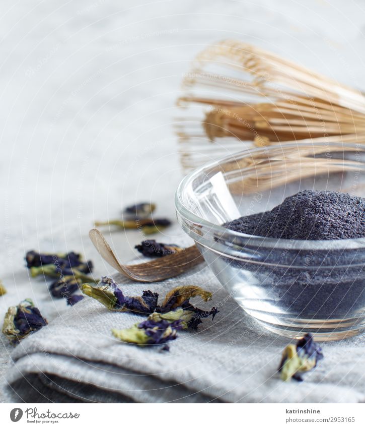 Blue matcha powder Vegetarian diet Tea Flower Natural White Energy blue matcha Beater Word butterfly pea dried flowers Powder antioxidant Dried food healthy