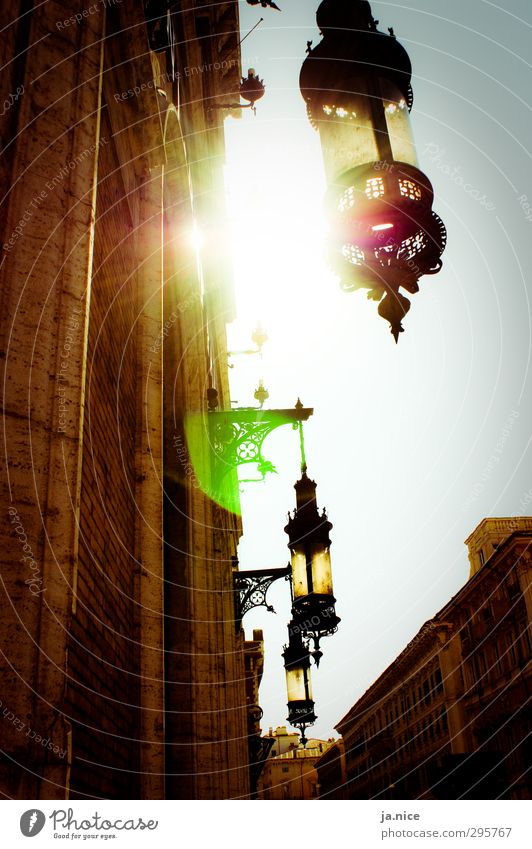 Blindness. Town Old town Wall (barrier) Wall (building) Facade Lantern Italy Atmosphere Joie de vivre (Vitality) Warm-heartedness Vacation & Travel Colour photo