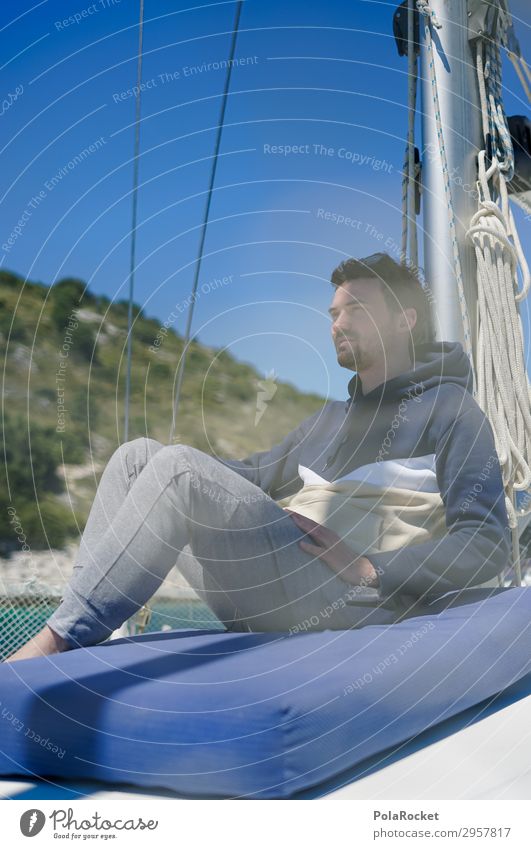 #S# Boat Dreamers Lifestyle Looking Sailboat Sailing ship Sailing yacht Sailing vacation Sailing trip Mast Break Vacation & Travel Think Meditative Mattress