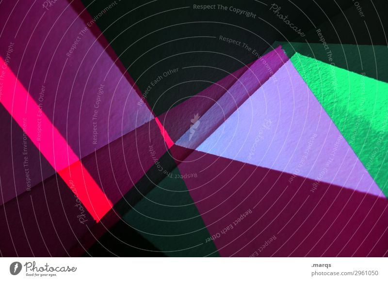 Angularity Lifestyle Elegant Style Design Esthetic Exceptional Cool (slang) Dark Sharp-edged Hip & trendy Modern Green Violet Pink Black Colour Arrangement