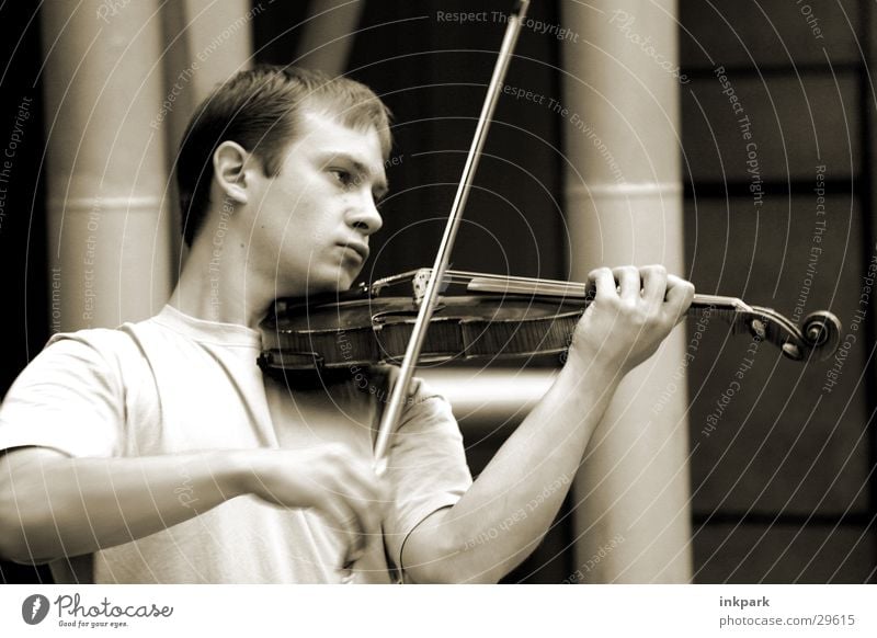 Fiedler on the roof Violin Man Playing Listening Concert Music