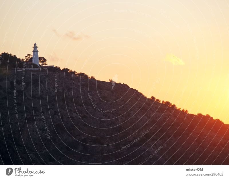 Sun coast. Art Esthetic Contentment Peaceful Coast Coastal patrol Lighthouse Majorca Landscape Spain Vacation & Travel Vacation photo Vacation destination