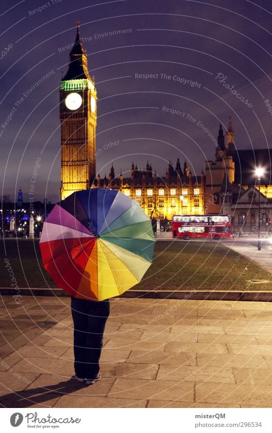 Colour Lovers LND. Lifestyle Art Esthetic Design Fashioned Creativity Idea Umbrellas & Shades Prismatic colors London London marathon Big Ben Bus Kitsch