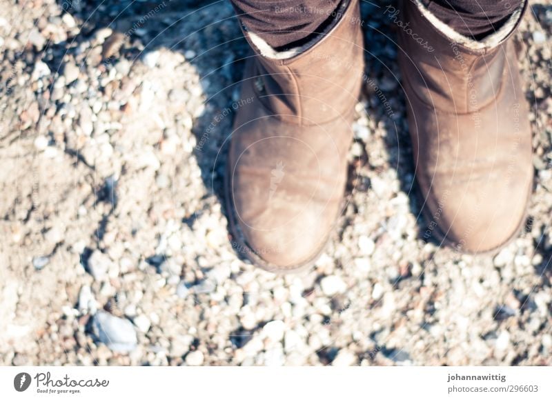 on the beach a little different Woman Adults Youth (Young adults) Life Feet 1 Human being Nature Earth Sand Spring Autumn Beautiful weather Wind Field