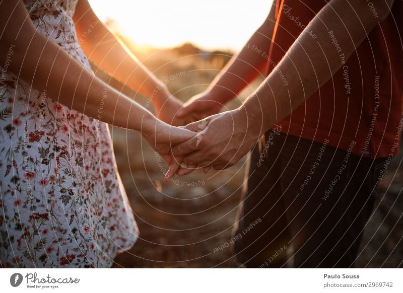 Couple holding hands Lifestyle Hand 2 Human being 18 - 30 years Youth (Young adults) Adults Touch Feasts & Celebrations Love Happiness Together Infinity Warmth