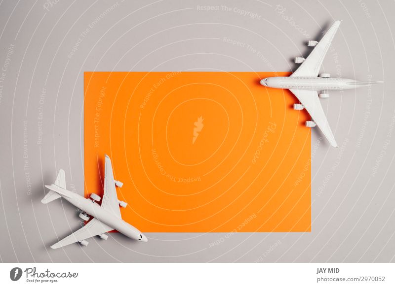 two jet planes travel concept, minimal art Design Life Vacation & Travel Tourism Trip Summer Business Art Sky Transport Passenger traffic Vehicle Aviation