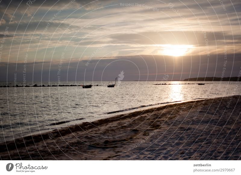 From Thiessow to Klein Zicker Island Coast Mecklenburg-Western Pomerania Ocean good for the monk Baltic Sea Baltic island Rügen Sand Sandy beach Beach Tourism