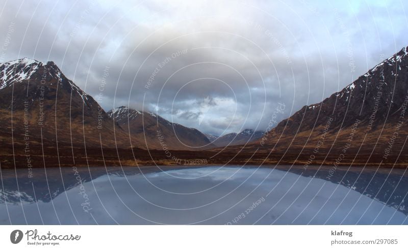 Who needs sun Nature Elements Air Water Sky Clouds Sunrise Sunset Weather Fern Rock Mountain Highlands Snowcapped peak Bay high valley Scotland Deserted Mirror