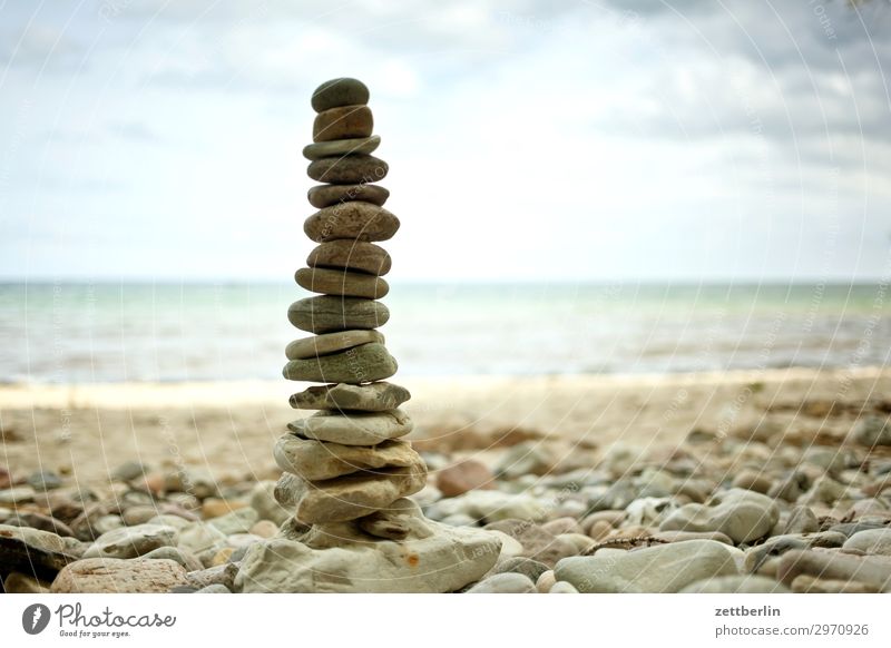 cairn Vacation & Travel Island Coast Mecklenburg-Western Pomerania Ocean good for the monk Nature Baltic Sea Baltic island Travel photography Rügen Sand