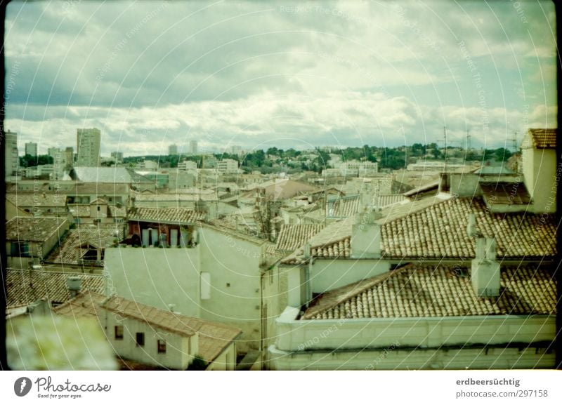 over the roofs of... Vacation & Travel Trip City trip Sky Clouds Town Old town Skyline Building Roof Tourist Attraction Beautiful Perspective Tourism