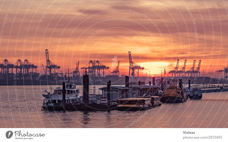 sundown övelgönne Town Port City Harbour Tourist Attraction Landmark Navigation Inland navigation Steamer Watercraft Anchor Discover Vacation & Travel