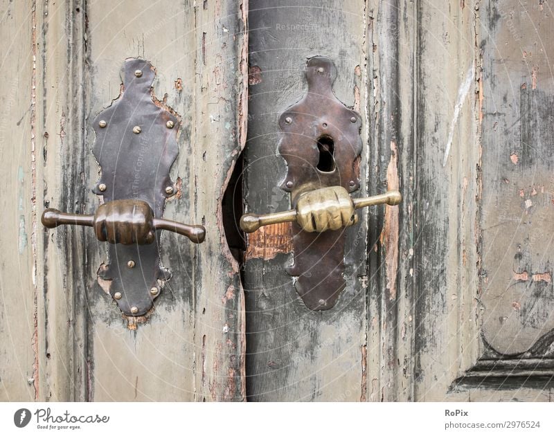 historic door handles Lifestyle Style Design School Workplace Construction site Art Work of art Sculpture Architecture Environment Nature Small Town