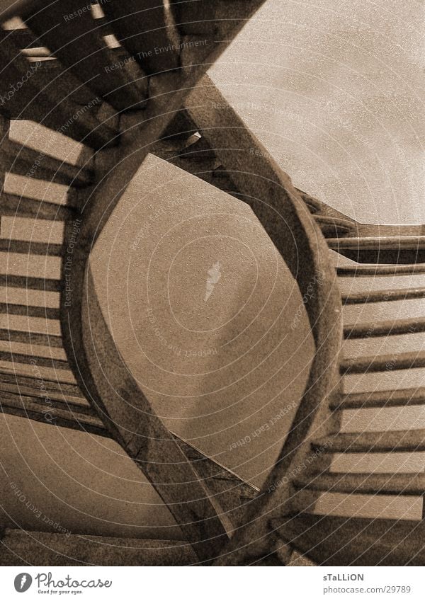 staircase eye 2 Brownish white Wood Futile Historic Stairs Double exposure sephia Free