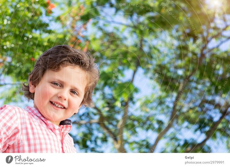 Happy child with pink shirt in the garden Joy Beautiful Summer Sun Garden Child Human being Baby Toddler Boy (child) Family & Relations Infancy Nature Grass