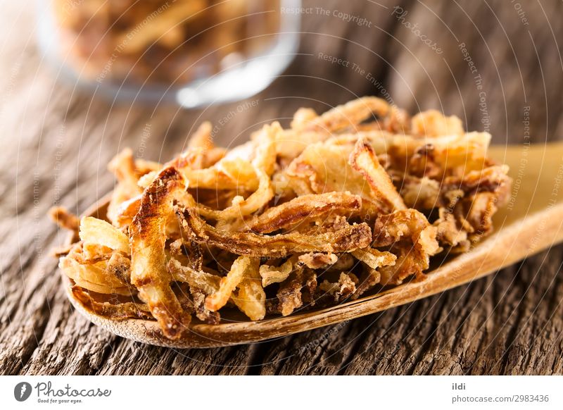 Crispy Fried Onion Strings Vegetable Spoon Fresh food string strings onion strings roestzwiebeln crispy Crunchy battered floured Snack topping garnish Home-made